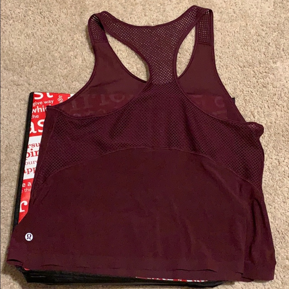 Lululemon Maroon Tank Top Size 4